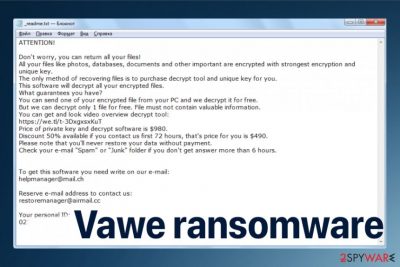 Vawe ransomware