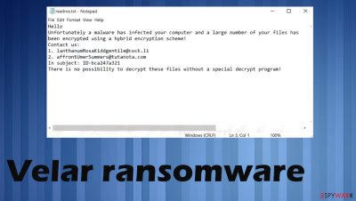 Velar ransomware