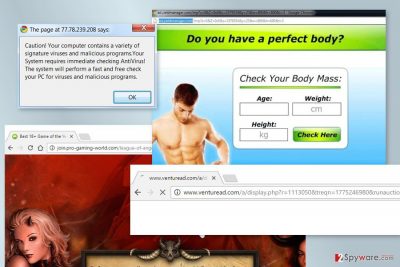 The picture of Venturead.com virus