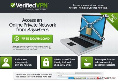 VerifiedVPN Toolbar virus