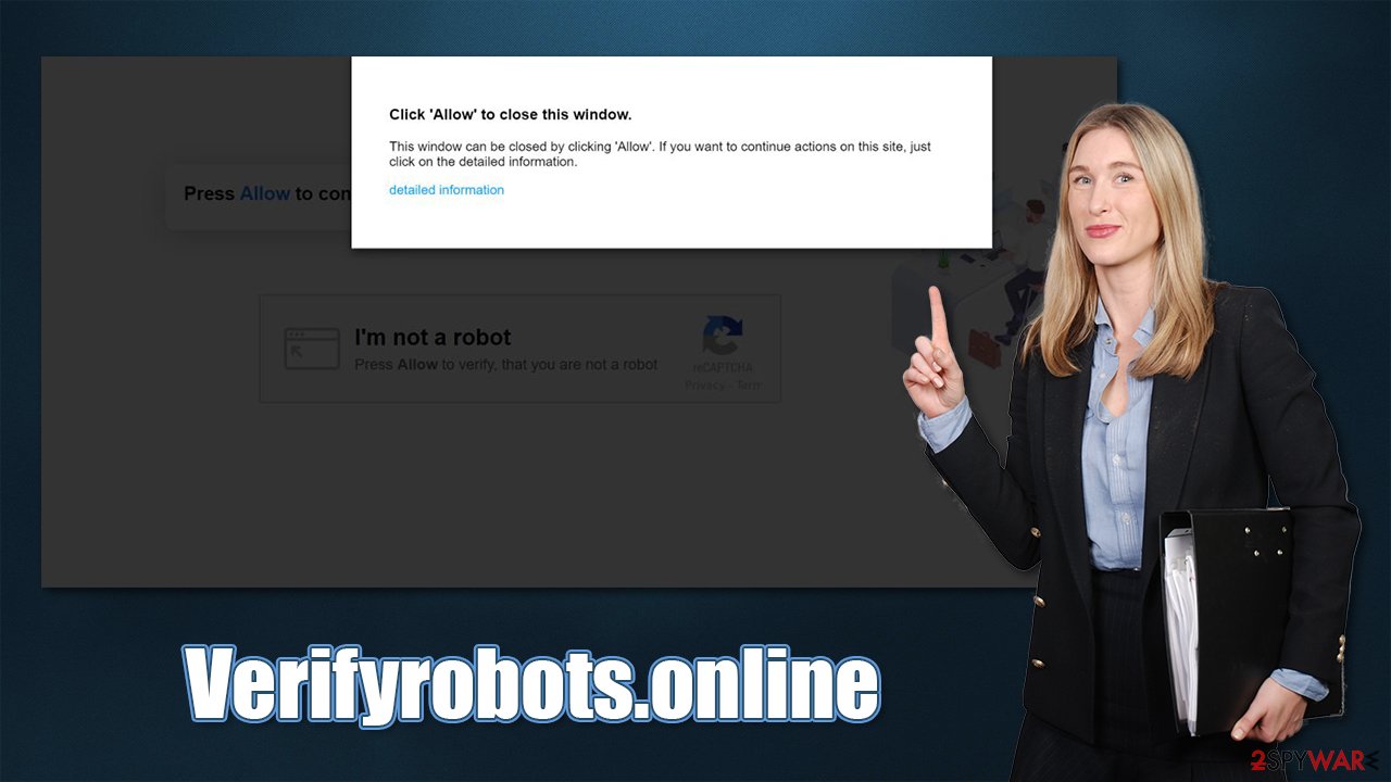 Verifyrobots.online popups