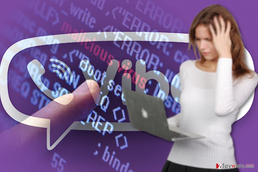 The screenshot of Viber virus The screenshot of Viber virus