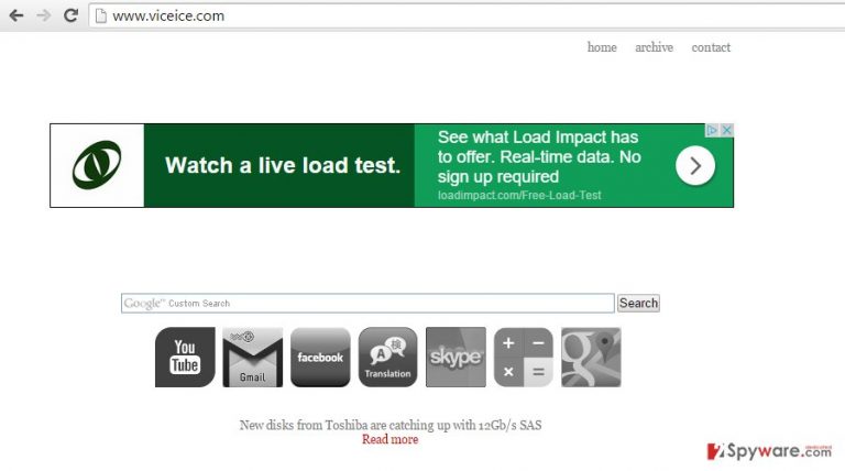 Viceice.com hijack