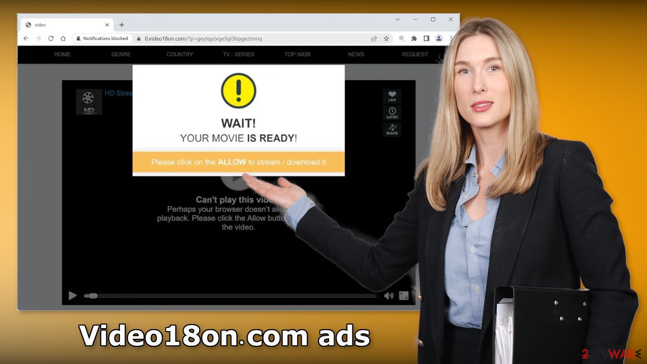 Video18on.com ads