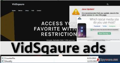 Examples of VidSqaure ads