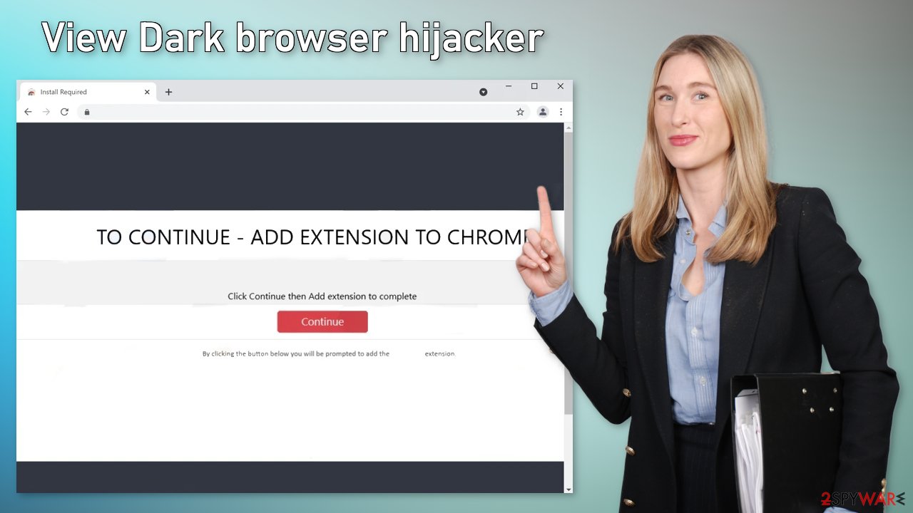 View Dark browser hijacker