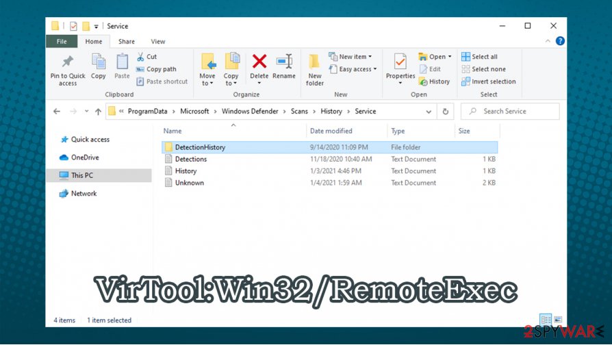 VirTool:Win32/RemoteExec removal