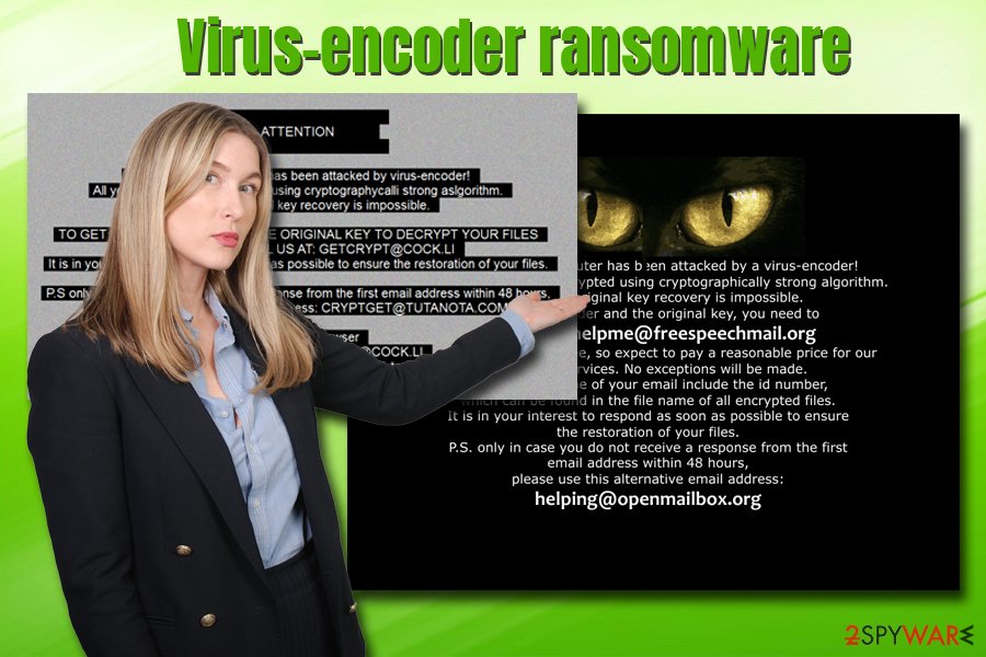 Virus-encoder ransomware virus