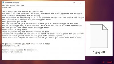 Vlff ransomware