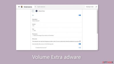 Volume Extra adware