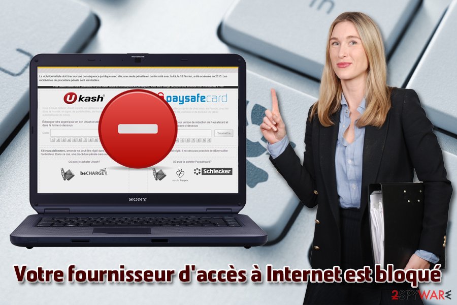 Votre fournisseur d'accès à Internet est bloqué virus