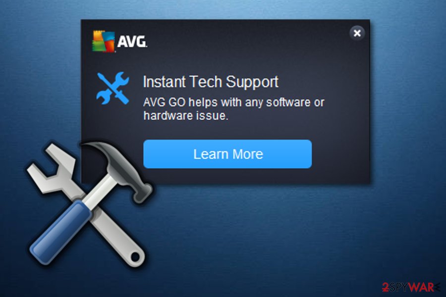 avg removal tool failed