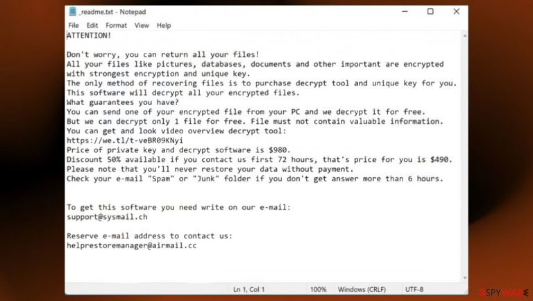 Vtym ransomware