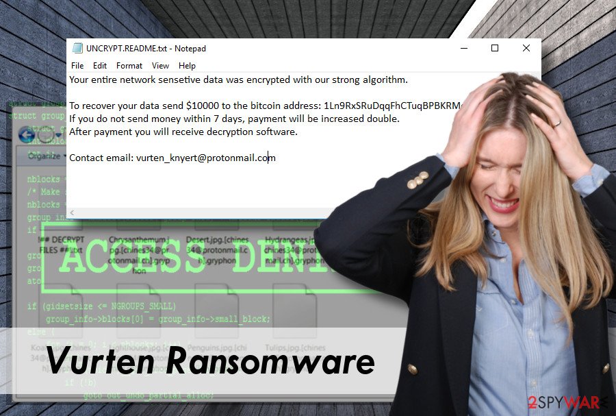 Vurten malware demands 10 000 USD ransom