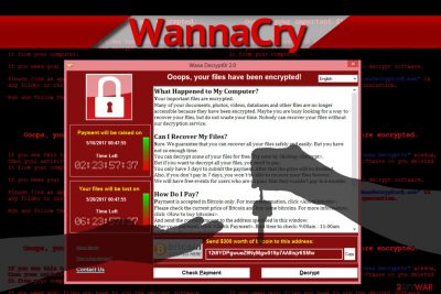 WannaCry ransomware demands ransom