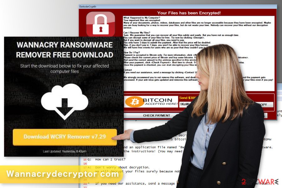 The image of Wannacrydecryptor.com virus