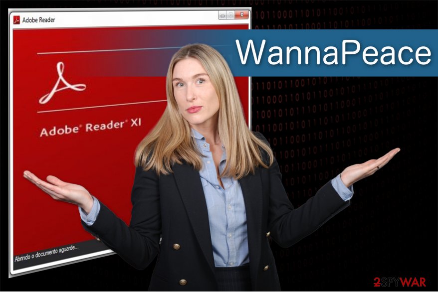 WannaPeace virus illustration