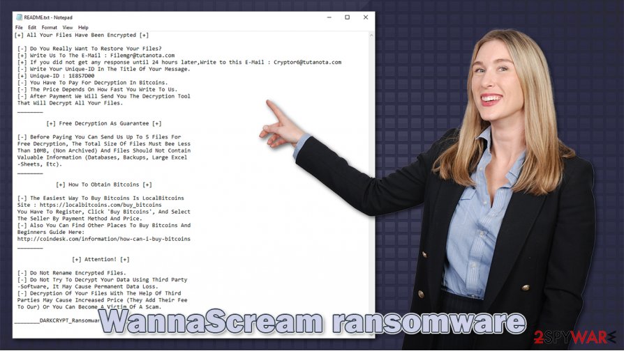 WannaScream ransomware virus