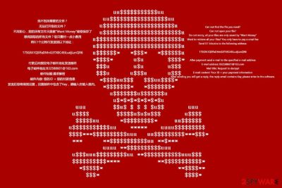 WantMoney ransomware wallpaper