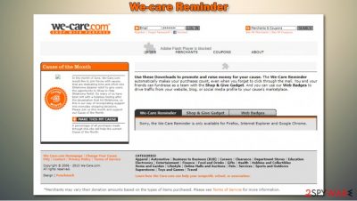 We-care Reminder virus