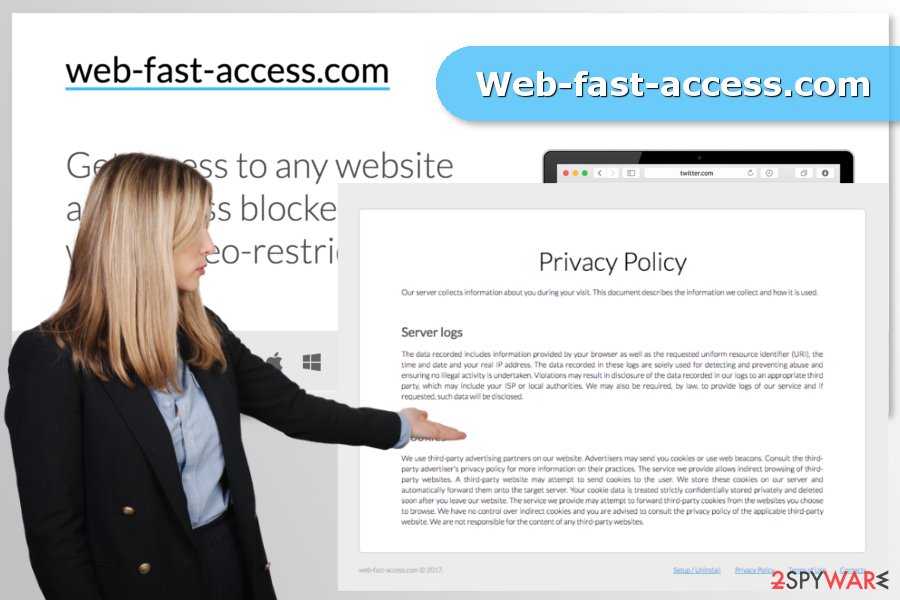 The image of Web-fast-access.com virus