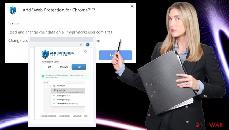 Web Protection for Chrome Search virus