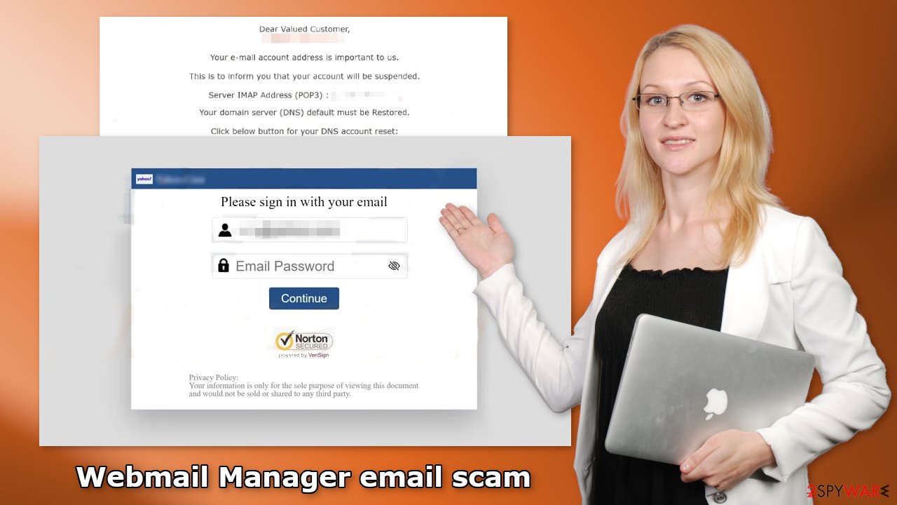 Webmail Manager email scam