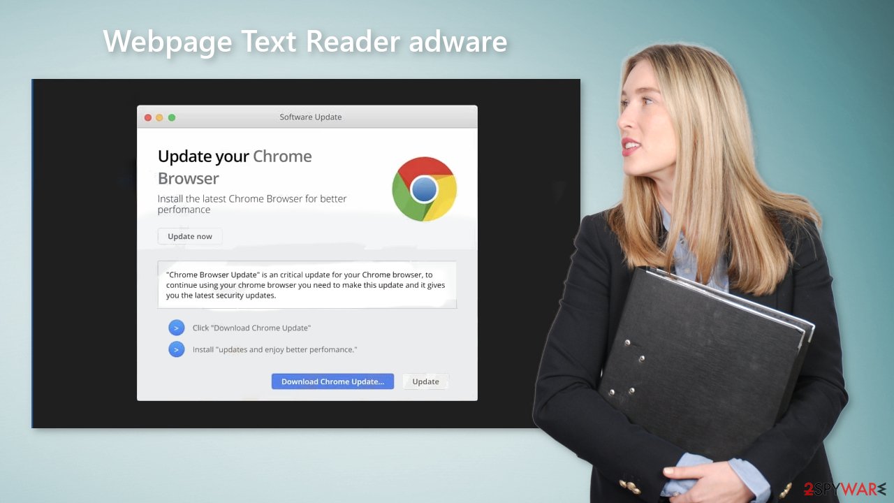 Webpage Text Reader adware