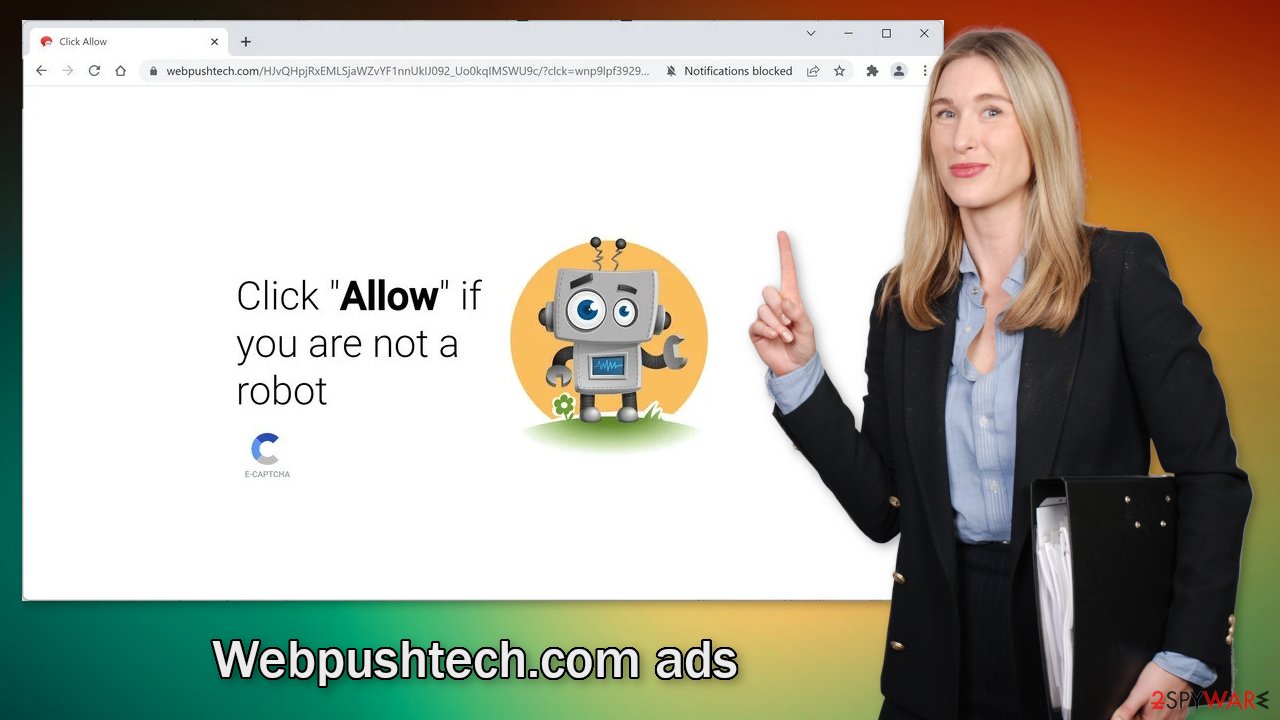 Webpushtech.com ads