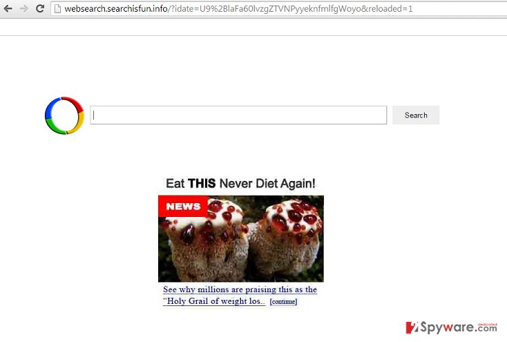 Websearch.searchisfun.info hijack Websearch.searchisfun.info hijack