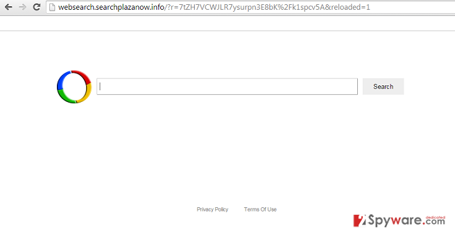 Websearch.searchplazanow.info virus snapshot Websearch.searchplazanow.info virus snapshot