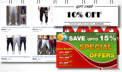 examples of  ads by WebShopper 