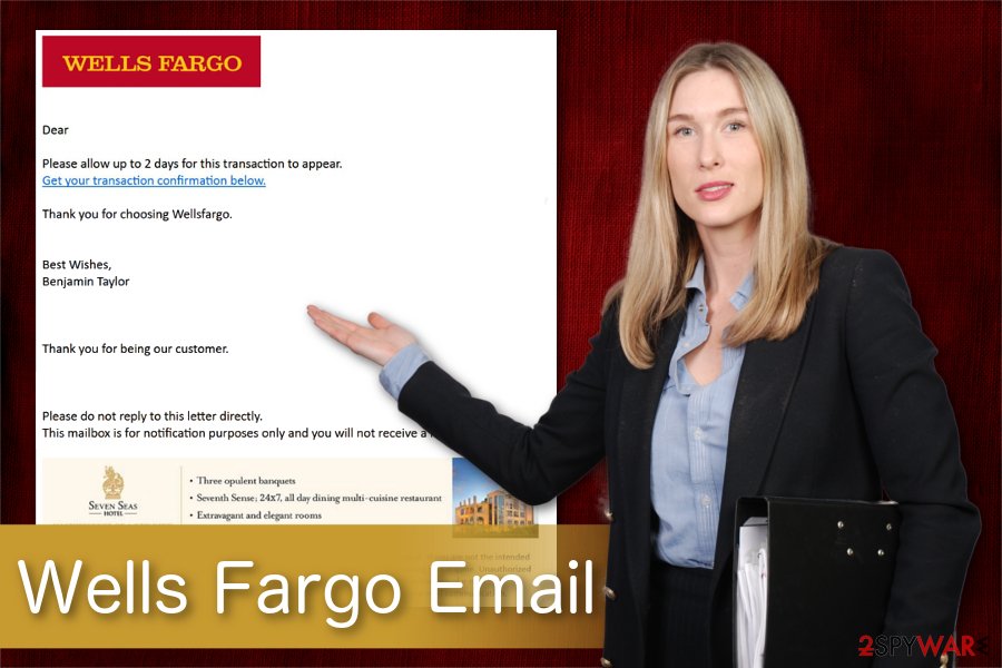 Wells Fargo Email scam illustration