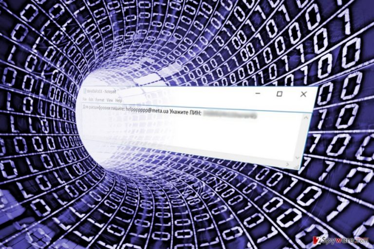 The example of Whatafuck ransomware
