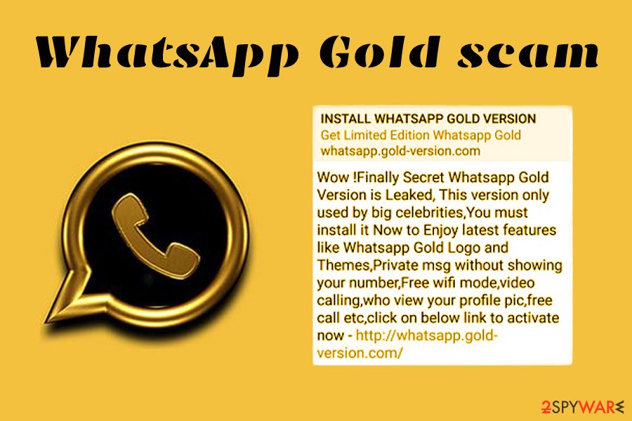 WhatsApp Gold scam