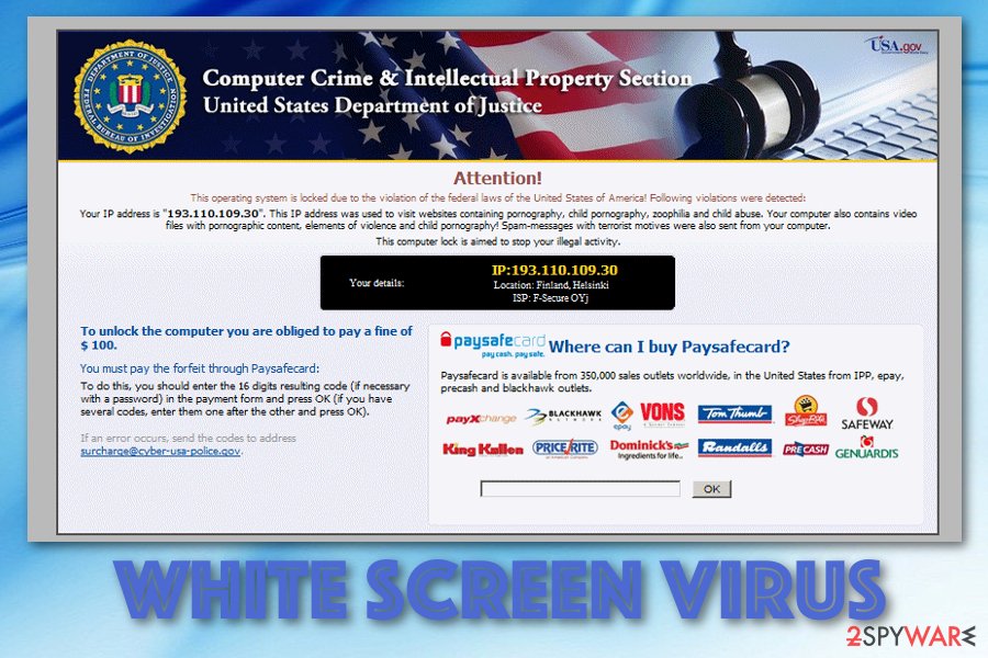 White Screen malware