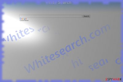 The image displaying WhiteSearch hijackeer