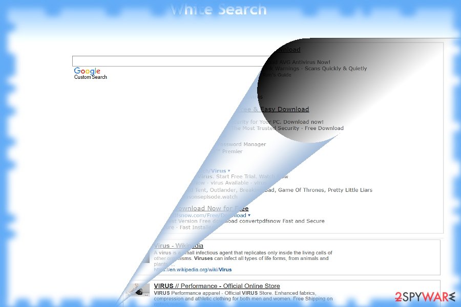 WhiteSearch example