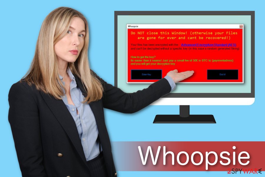 Whoopsie ransomware illustration