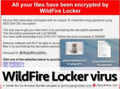 WildFire Locker encrypts files