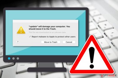 Will damage your computer. You should move it to the Trash message