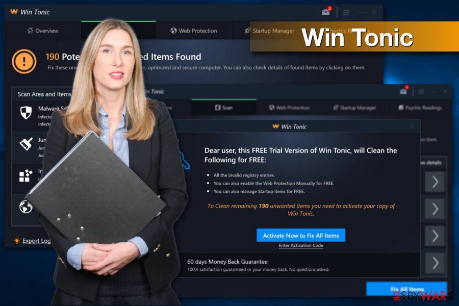 Win Tonic program screenshot