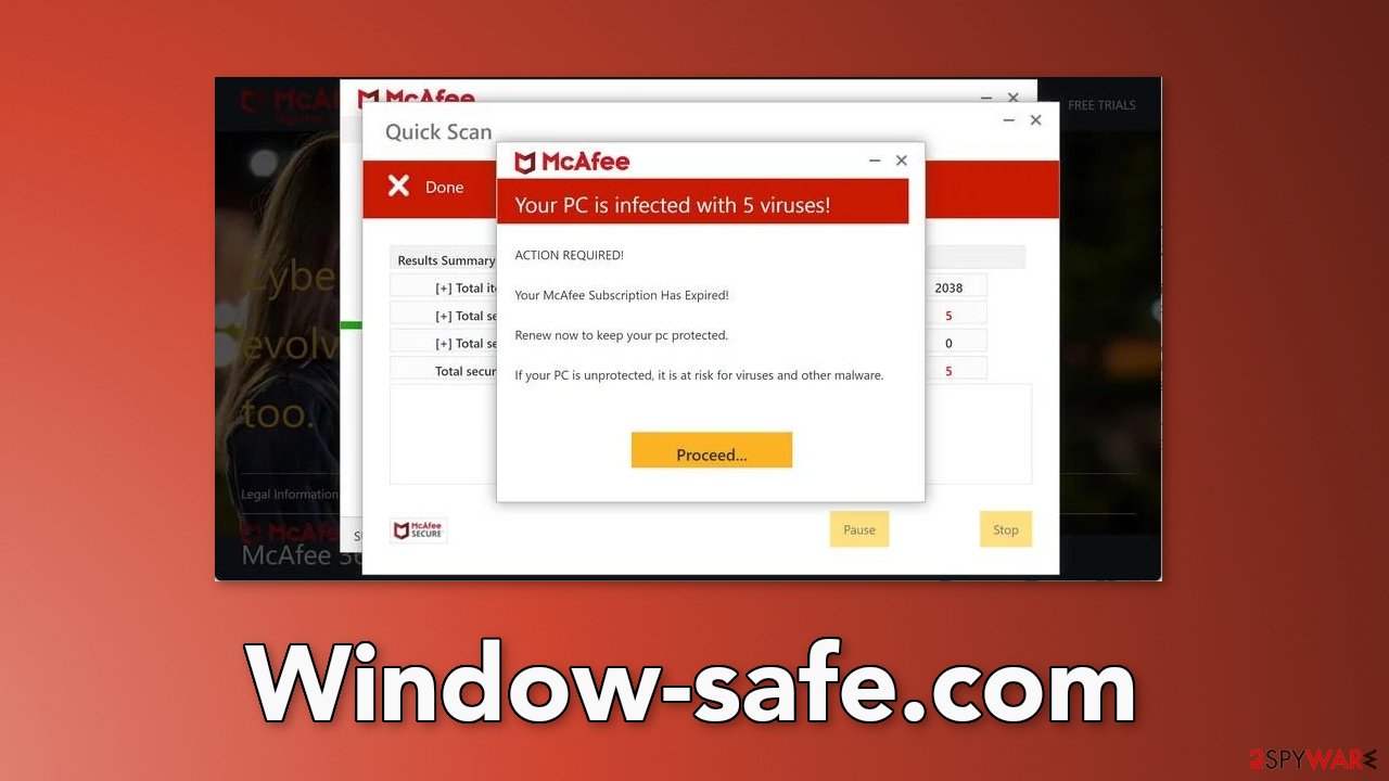 Remove Window-safe.com ads (scam) - Free Instructions