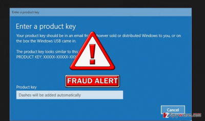 The screenshot of Windows activation Error code:0x56102