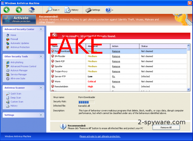 Windows Antivirus Machine Windows Antivirus Machine