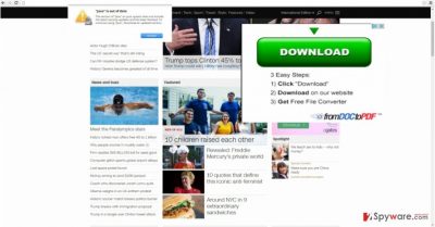 The illustration of Window Common Manager ads