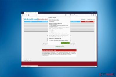 The image of Windows Firewall Warning Alert pop-up