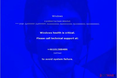 Windows Health Is Critical scam