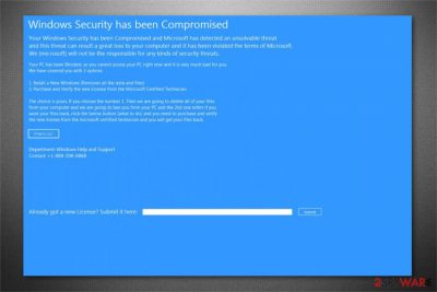 Windows Security has been Compromised image