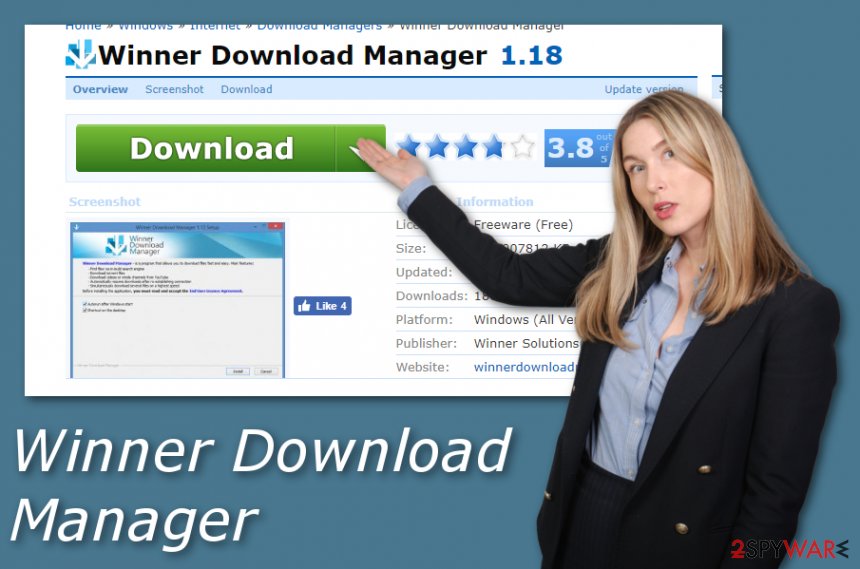Winner Download Manager adware